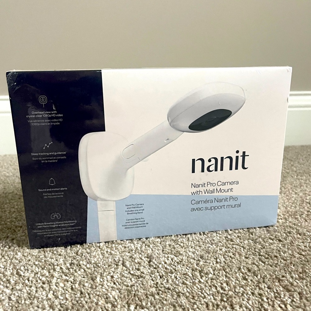 Nanit Pro Smart Baby Monitor, Pro Camera, Wall Mount